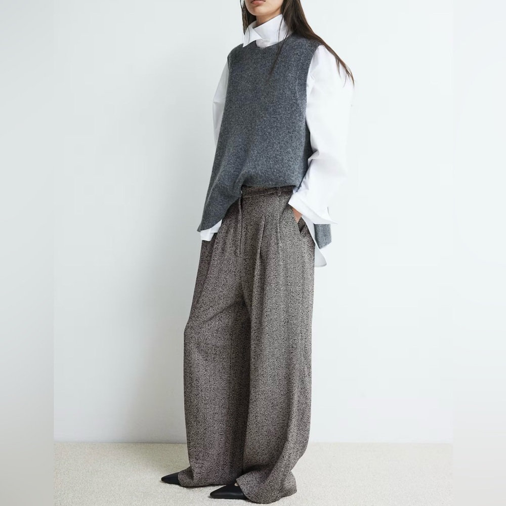M&M WIDE LEG DRESS PANTS - P18256